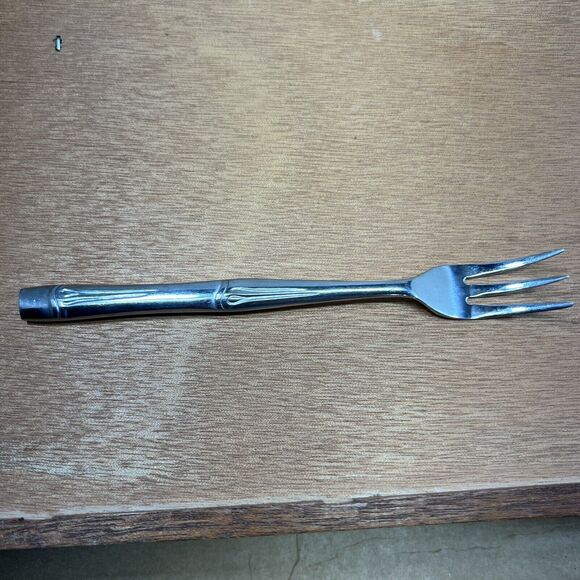 1 DH Oxford Hall OXH14 Bamboo Cocktail Fork Flatware Japan  Seafood  Disc 5 3/4 - Picture 9 of 9